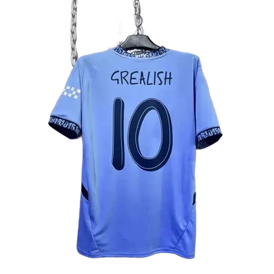 Adidas Grealish 10 Light Blue Quick-Dry Football Jersey