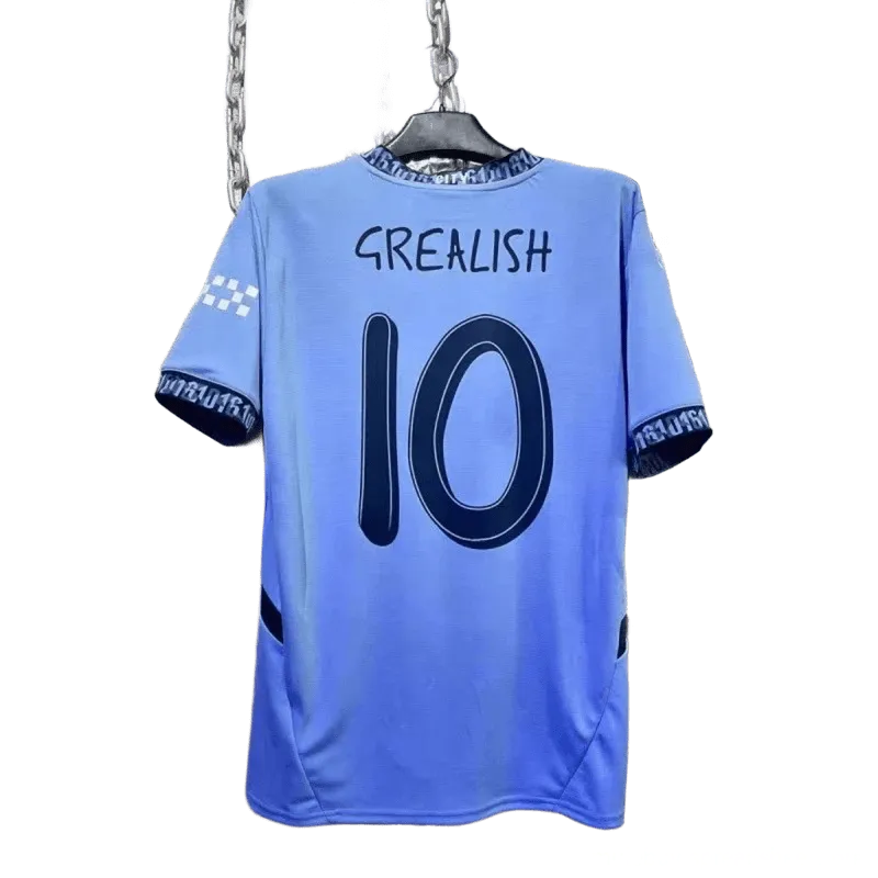 Adidas Grealish 10 Light Blue Quick-Dry Football Jersey