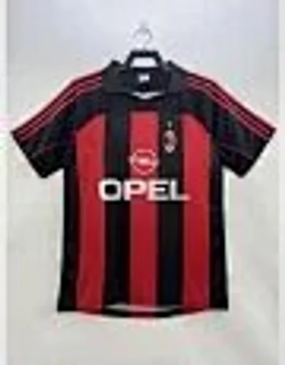 Adidas Retro Football Jersey: Red/Black, Breathable