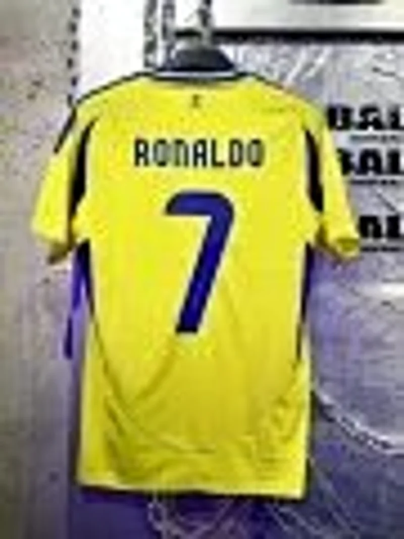 Adidas Vintage Robinho 7 Yellow Football Jersey