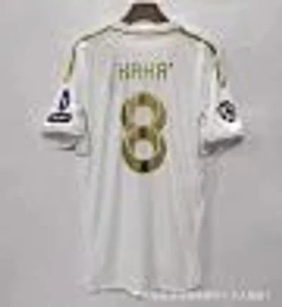 adidas Men's White Football Jersey 8 Gold - Quick-Dry Breathable