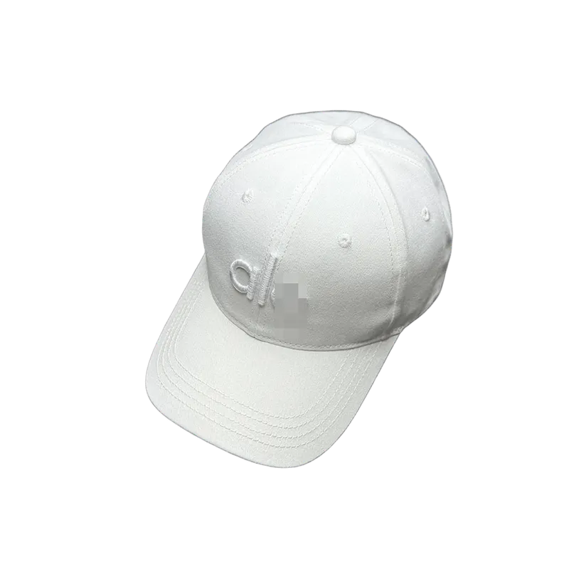 ALO Classic White Cotton Baseball Cap, UV Protection