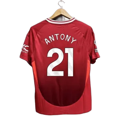 Antony 21 Red Soccer Jersey - Breathable Quick-Dry Unisex