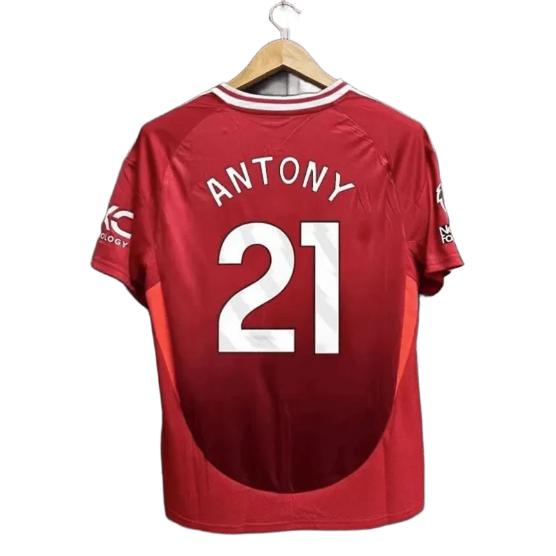 Antony 21 Red Soccer Jersey - Breathable Quick-Dry Unisex
