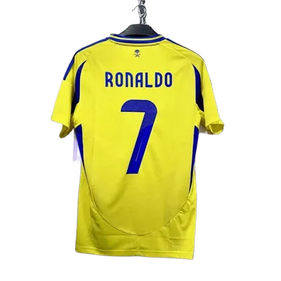 BAL RONALDO 7 Yellow Soccer Jersey - Moisture Wicking, Unisex