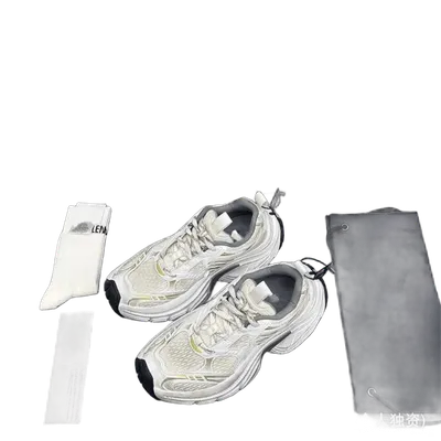 Balenciaga Beige 90s Mesh Chunky Sneakers