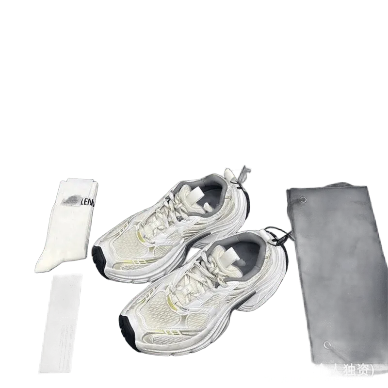 Balenciaga Beige 90s Mesh Chunky Sneakers