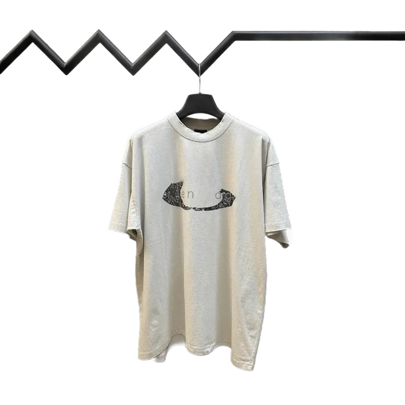 Balenciaga Beige Cotton T-Shirt | Unisex Streetwear