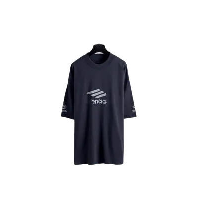 Balenciaga Black Cotton Logo T-Shirt Unisex Streetwear