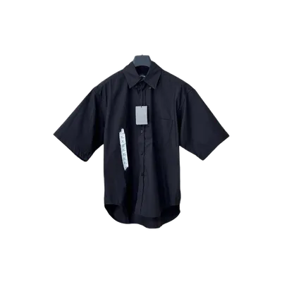 BALENCIAGA Black Cotton Shirt: Unisex Urban Essential