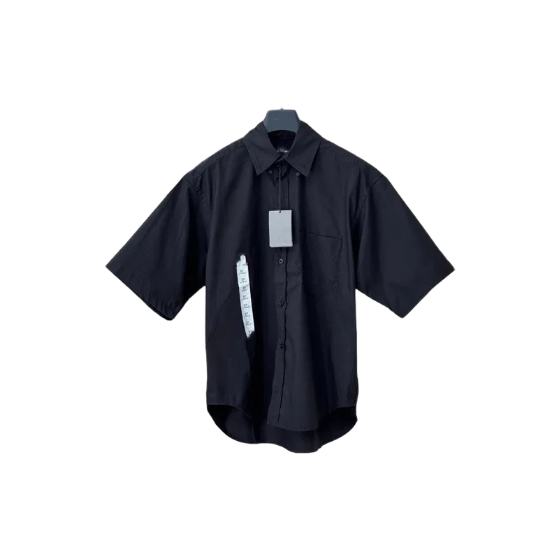 BALENCIAGA Black Cotton Shirt: Unisex Urban Essential