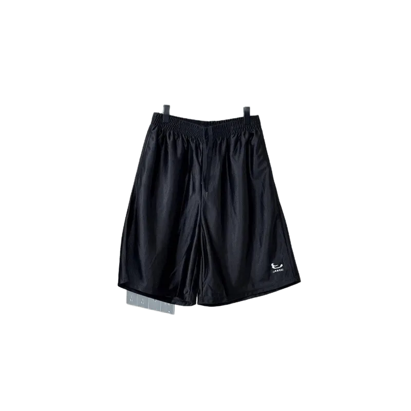 Balenciaga Black Cotton Shorts: Unisex, Breathable, Minimalist