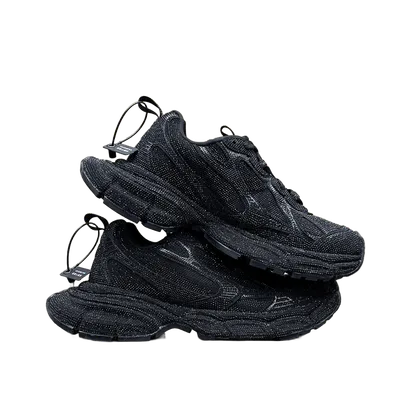 Balenciaga Black Fabric Platform Sneakers Unisex