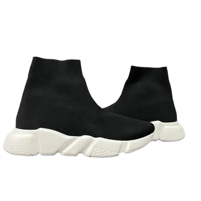Balenciaga Unisex Black Knit Sock Boots | Comfort & Style