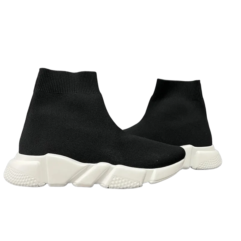 Balenciaga Unisex Black Knit Sock Boots | Comfort & Style