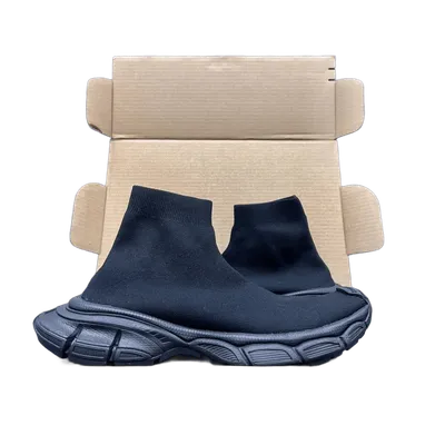 Balenciaga Black Knit Sock Sneakers | Unisex Fashion Shoes