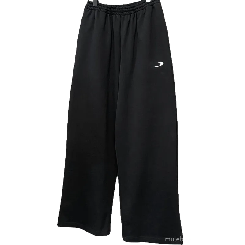 Balenciaga Black Casual Pants Unisex Logo