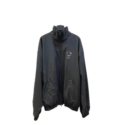 Balenciaga Black Logo Winter Coat Unisex Warm