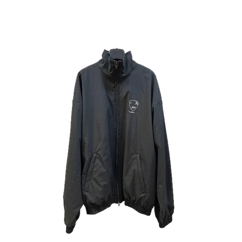 Balenciaga Black Logo Winter Coat Unisex Warm