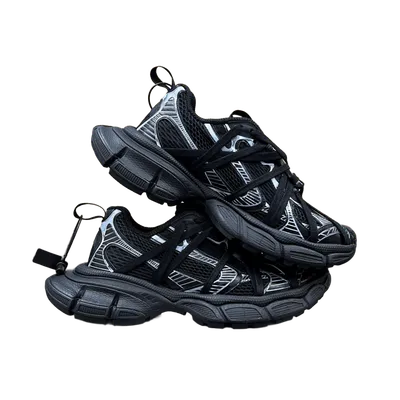 Balenciaga Black Mesh Sneakers Unisex Street Fashion Shoes