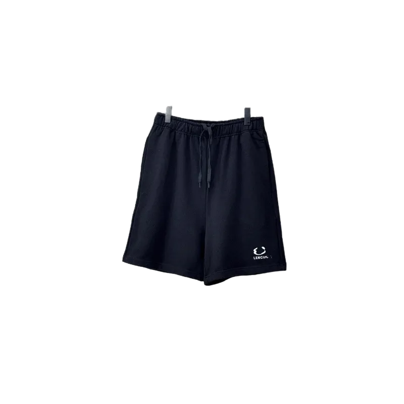 Balenciaga Black Unisex Shorts: Premium Streetwear Casual Pants