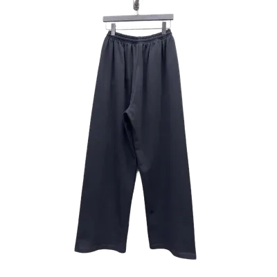 Balenciaga Black Soft Wide-Leg Pants Unisex Casual Comfort