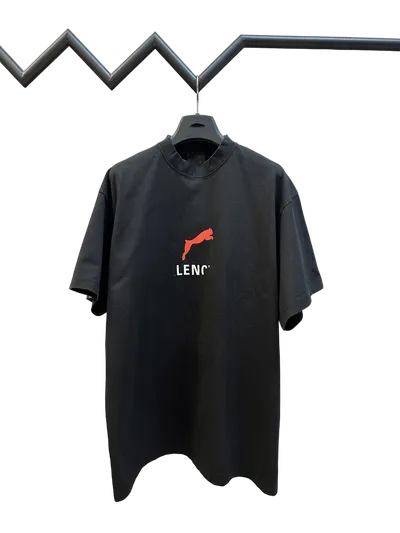 BALENCIAGA Unisex Black Cotton Tee | Streetwear Essential