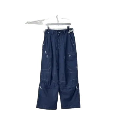 Balenciaga Blue Utility Pants: Durable Multi-Pocket Unisex Workwear