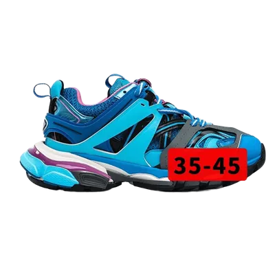 BALENCIAGA Chunky Blue Purple Mesh Sneakers | Unisex Dad Shoes