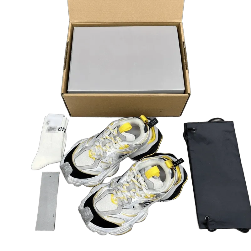 Balenciaga Chunky Sneakers Grey White Yellow Retro Unisex