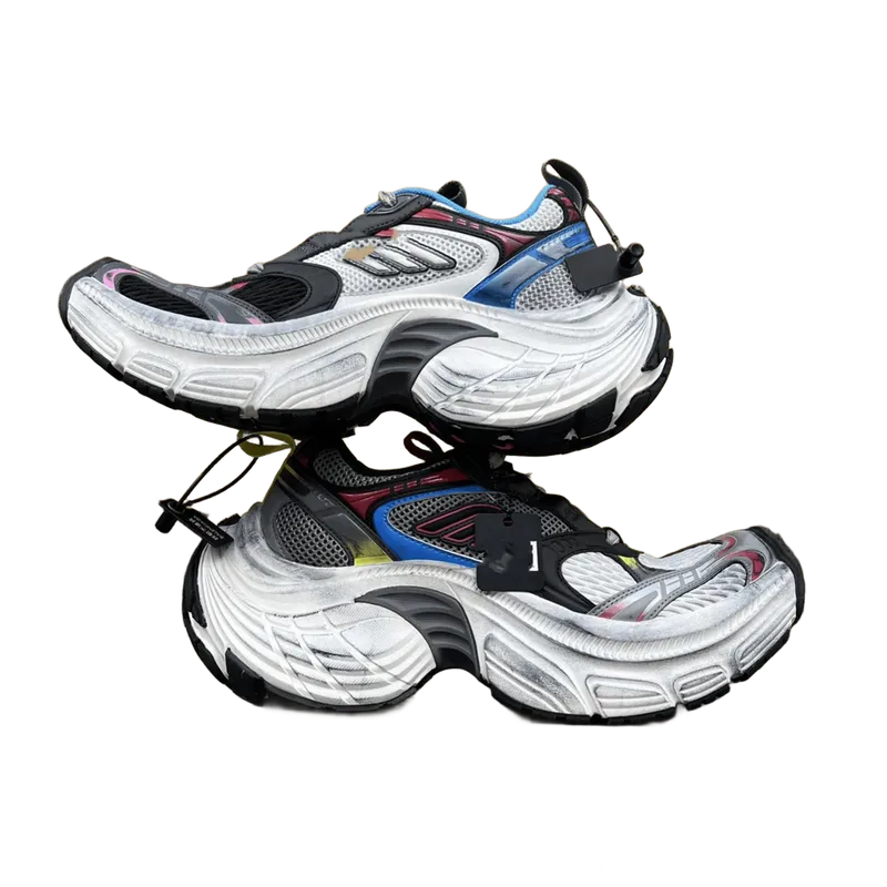 Balenciaga Chunky Sneakers Unisex Mesh Leather Thick Sole Shoes
