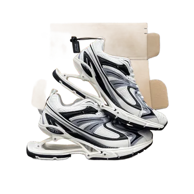 Balenciaga Chunky Sneakers White Black Grey Mesh Unisex Streetwear