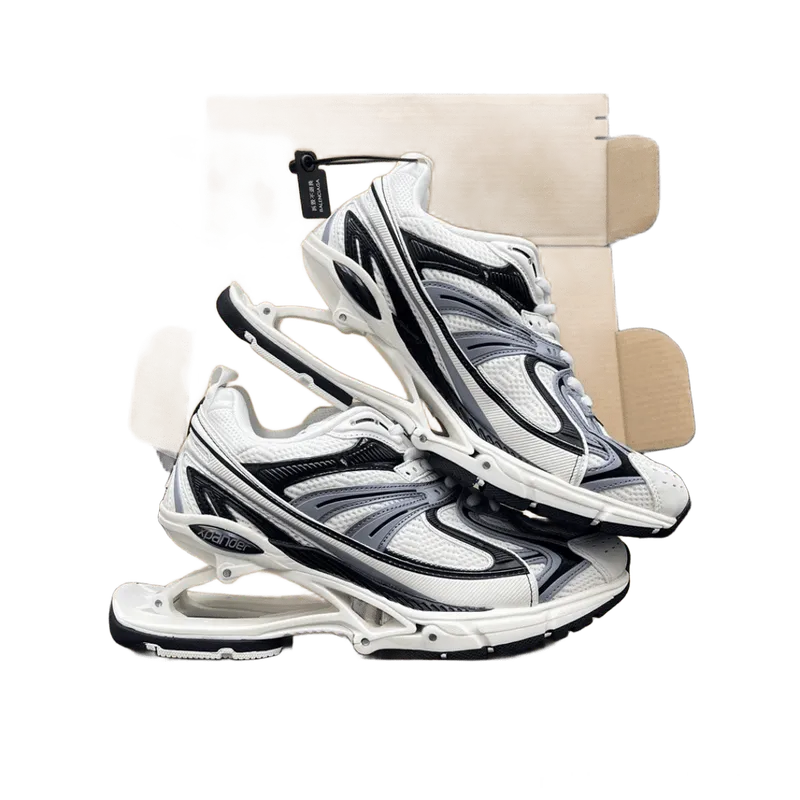 Balenciaga Chunky Sneakers White Black Grey Mesh Unisex Streetwear