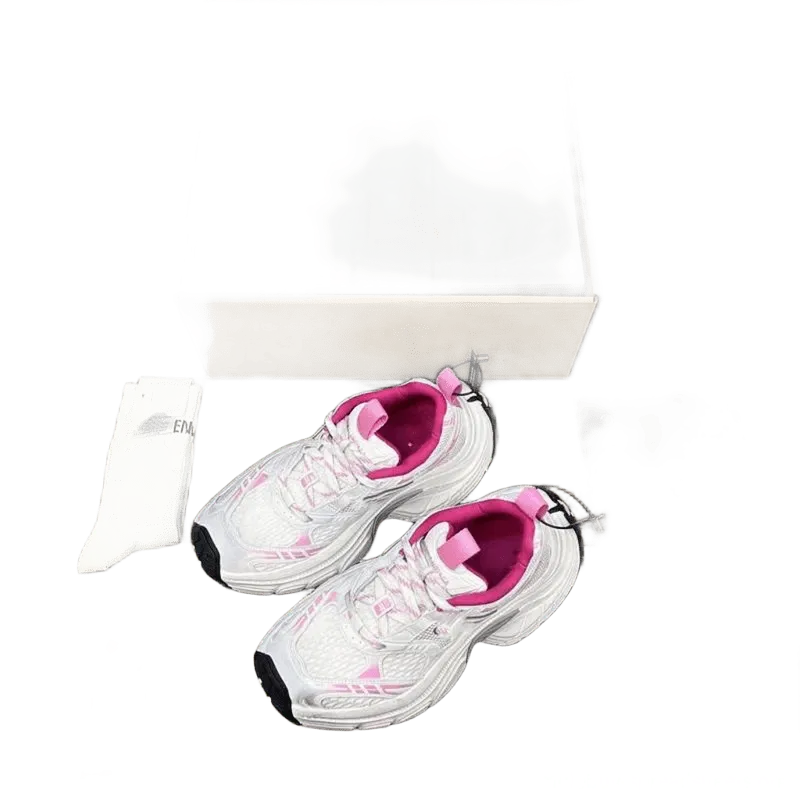 Balenciaga Chunky Sneakers White Pink Unisex Thick Sole Shoes