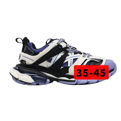 Balenciaga Chunky White Purple Black Sneakers | Retro 90s Style