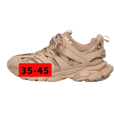 Balenciaga Khaki Dad Sneakers Unisex Cut-Out