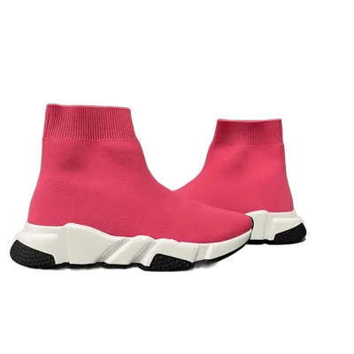 Balenciaga Fuchsia Knit Sock Sneakers, Unisex