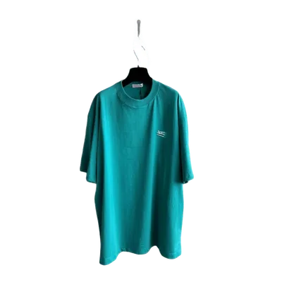 Balenciaga Green Cotton T-Shirt: Unisex Streetwear