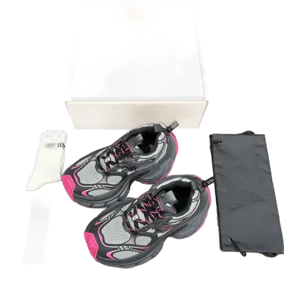 Balenciaga Grey Pink Retro Chunky Sneakers Unisex
