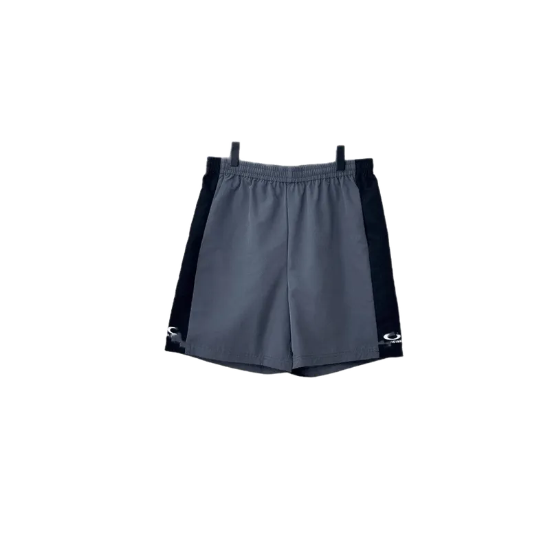 Balenciaga Grey Two-Tone Logo Shorts Unisex