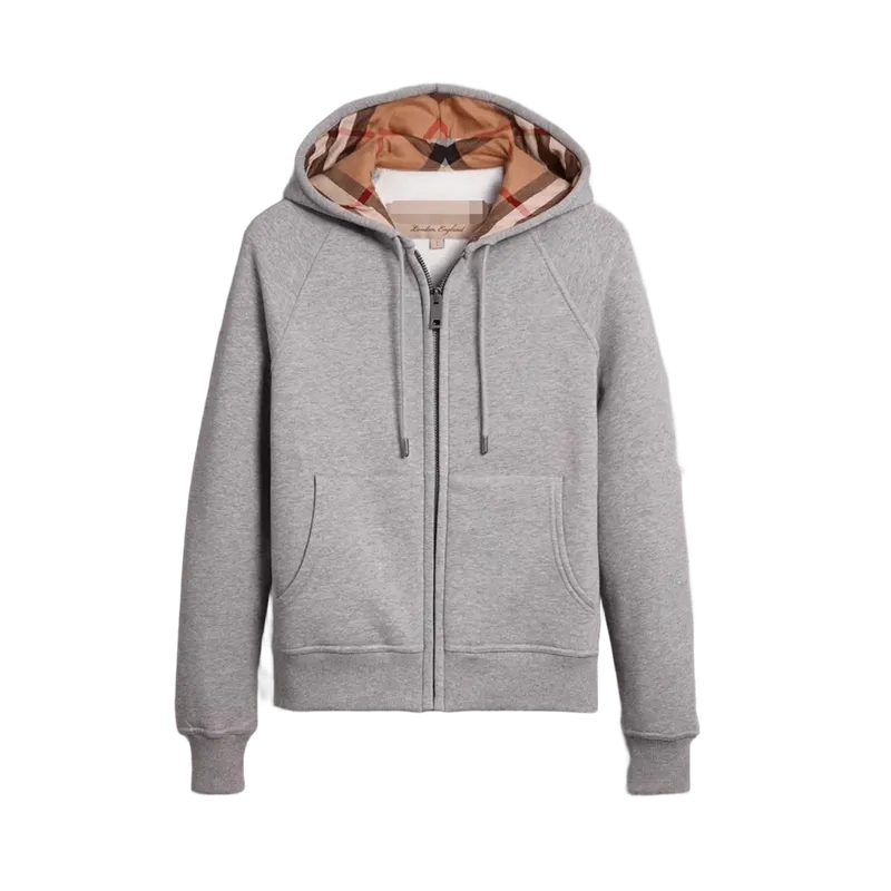 Balenciaga Light Grey Hoodie: Unisex Cotton Pullover, Classic