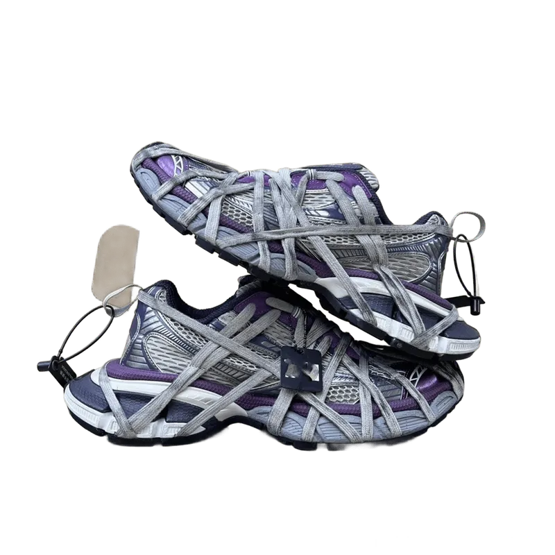 Balenciaga Lilac-Grey Mesh Sneakers | Unisex Wrap-Around Design