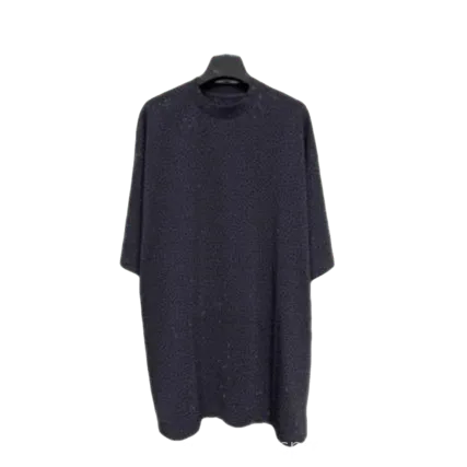 BALENCIAGA Unisex Navy Blue Wool Sweater: Relaxed Fit