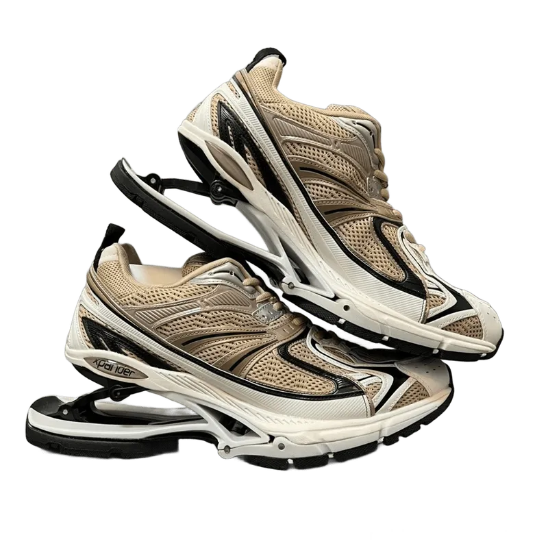 Balenciaga Off-White Mesh & Leather Chunky Sneakers