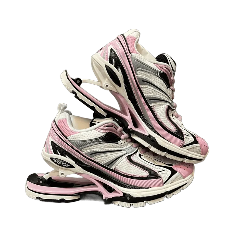 Balenciaga Pink White Chunky Sneakers | Breathable Mesh Unisex