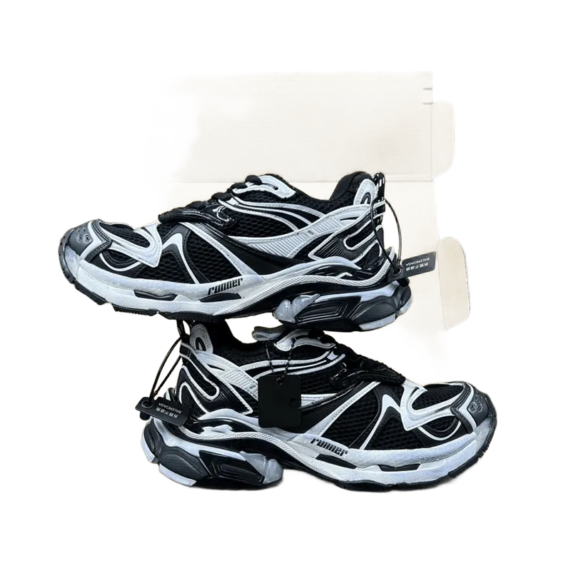 Balenciaga Runner Black White Mesh Sneakers Unisex