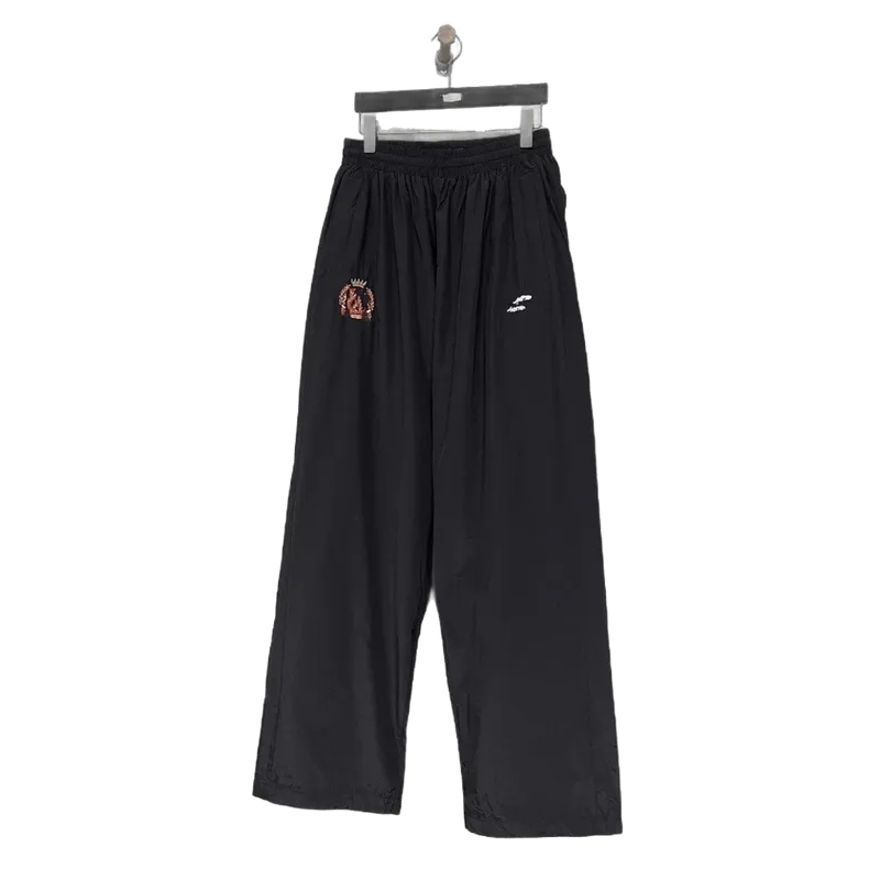 Balenciaga Black Totem Cotton Pants Unisex Casual