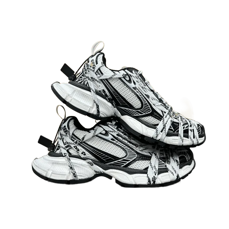 Balenciaga Track Black White Mesh Unisex Sneakers