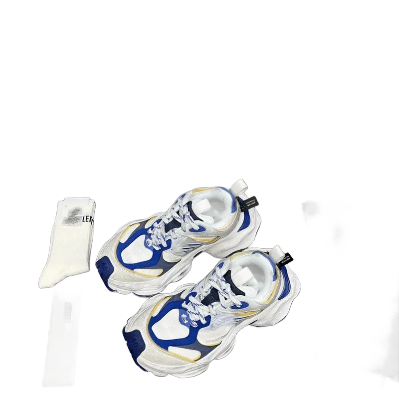 Balenciaga Chunky Trainer White Blue Yellow Unisex Sneakers