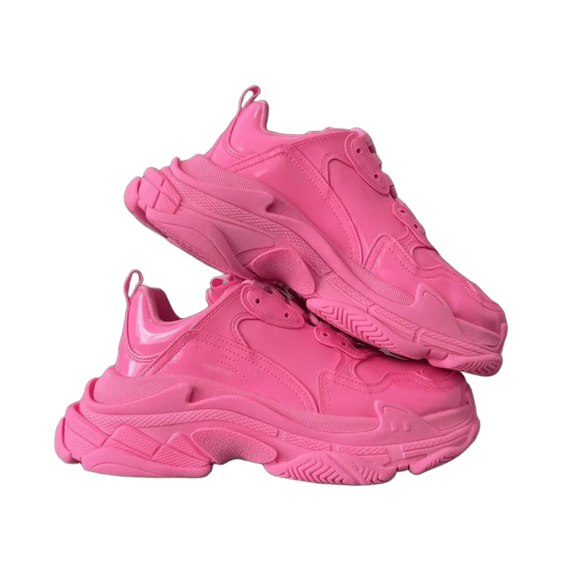 Balenciaga Triple S Pink Chunky Sneakers